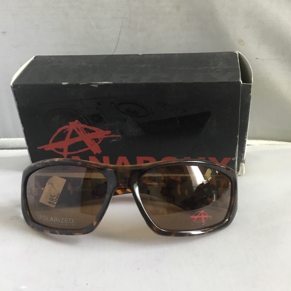 Polarized Men's Sunglasses - Tortoiseshell Brown Lenses